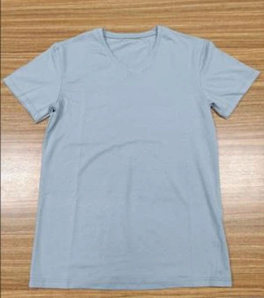 Pánské bavlněné s krátkým rukávem V krku trička